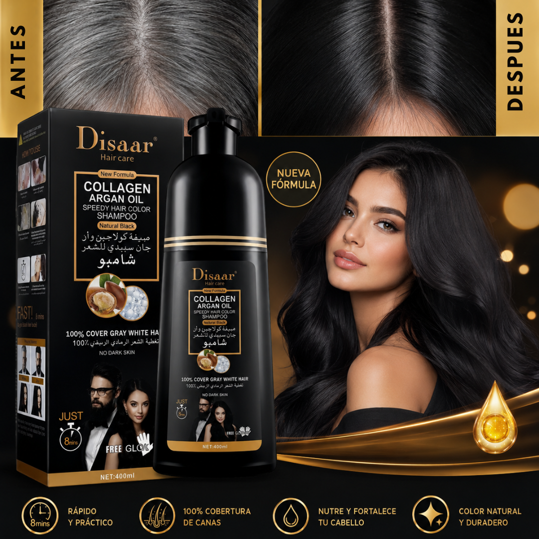 Shampoo cubre canas en minutos - Efecto rejuvenecedor