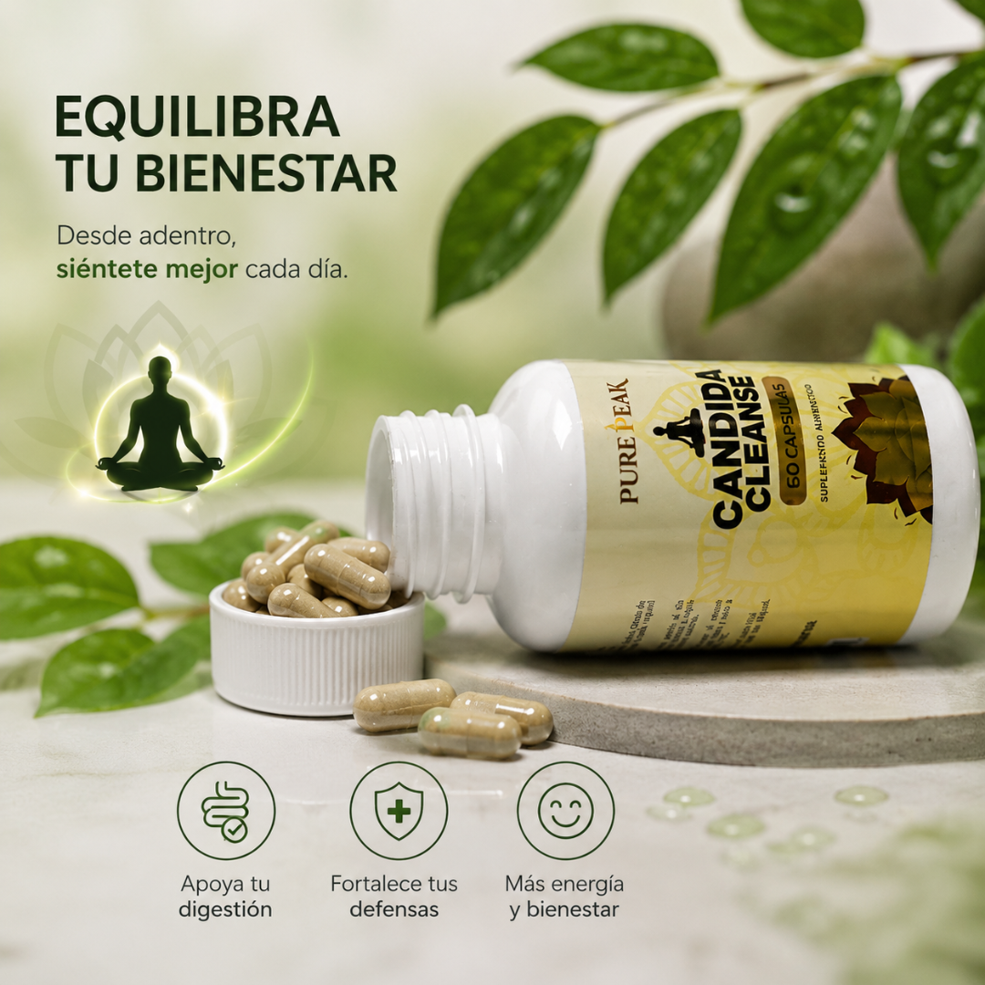 Candida Cleanse | Limpieza Intestinal Natural | 60 Cápsulas