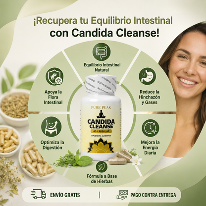 Candida Cleanse | Limpieza Intestinal Natural | 60 Cápsulas